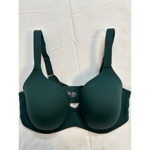 Soma Embraceable Perfect Coverage Bra 38DD Dark Green Underwire 022405